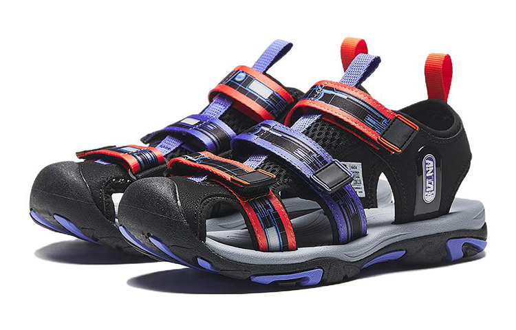 Order (PS) Sandal Anta 'Hitam Ungu' 312226930A-3