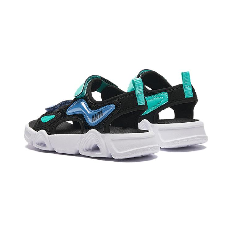 (PS) Anta Sandals 'Black Teal Blue' 圖 3