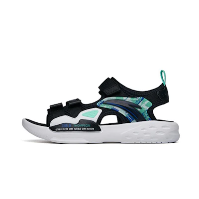 (PS) Anta Sandals 'Black White Green'