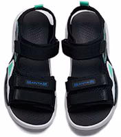 Shop (Preschool) Anta Sandals 'Black White Green' 312226969-2