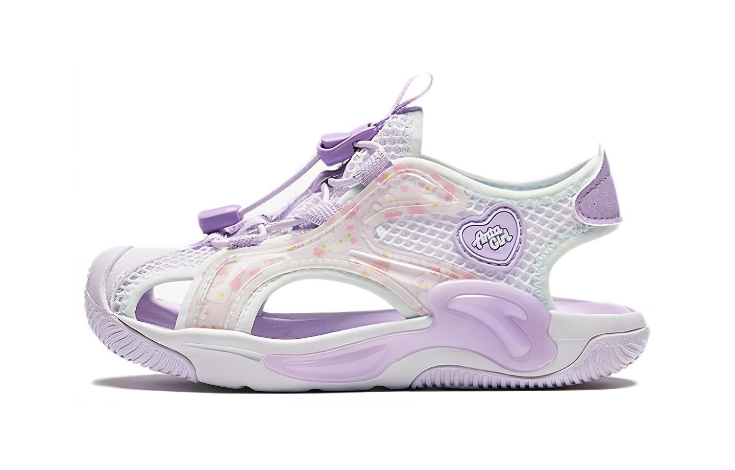 (Preschool) Anta Sandals 'White Purple' A322429902-1