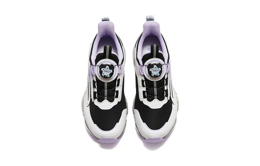 Lookbook 大童 Anta安踏 蓄力膠囊5.0 緩震 輕便 低筒 童鞋 跑步鞋 黑白紫
