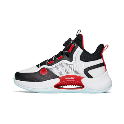 (PS) Anta Shock-Absorbing High Basketball Shoe 'White Black'