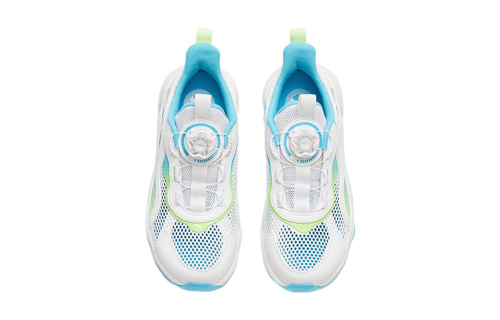 Lookbook (Preschool) Anta Shock-Absorbing Low 'White Blue Green' A312325582-5