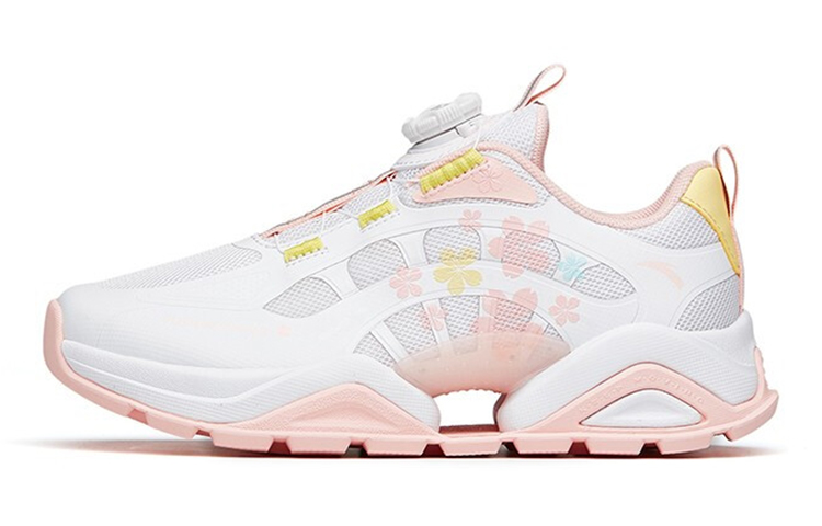 (Preschool) Anta Shock-Absorbing Spliced 'Dad Shoes White Pink' 322218805-2