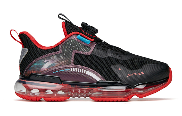 Order (Preschool) Anta Shock-Absorbing Sports Shoes 'Black Red' 312215501-9