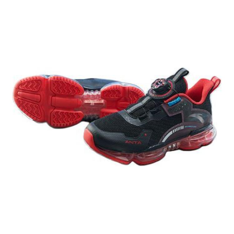 Shop (Preschool) Anta Shock-Absorbing Sports Shoes 'Black Red' 312215501-9
