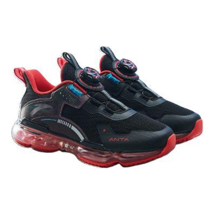 Details for (Preschool) Anta Shock-Absorbing Sports Shoes 'Black Red' 312215501-9