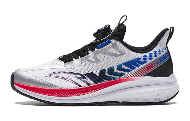 Buy (Preschool) Anta Shock LITE Running Shoes 'Black White Blue' 312335536-1