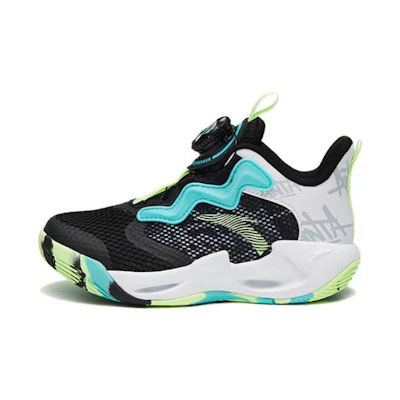 (PS) Anta Shock The Game High Top Basketball Shoes 'Black Green'