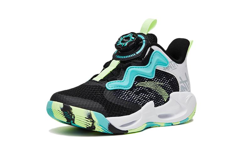 (PS) Anta Shock The Game High Top Basketball Shoes 'Black Green' 圖 2