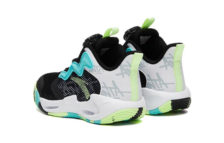 (PS) Anta Shock The Game High Top Basketball Shoes 'Black Green' 圖 4