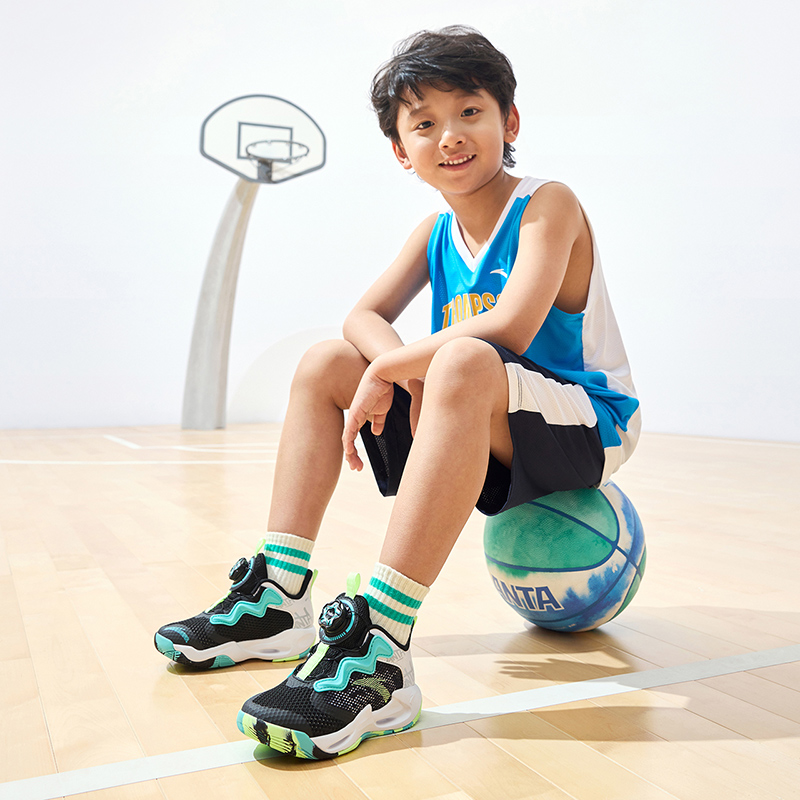 (PS) Anta Shock The Game High Top Basketball Shoes 'Black Green' 圖 6