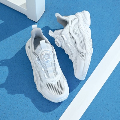(Preschool) Anta Shock The Game Low 'White Grey' A312325582-6 Cheap (Preschool) Anta Shock The Game Low 'White Grey' A312325582-6