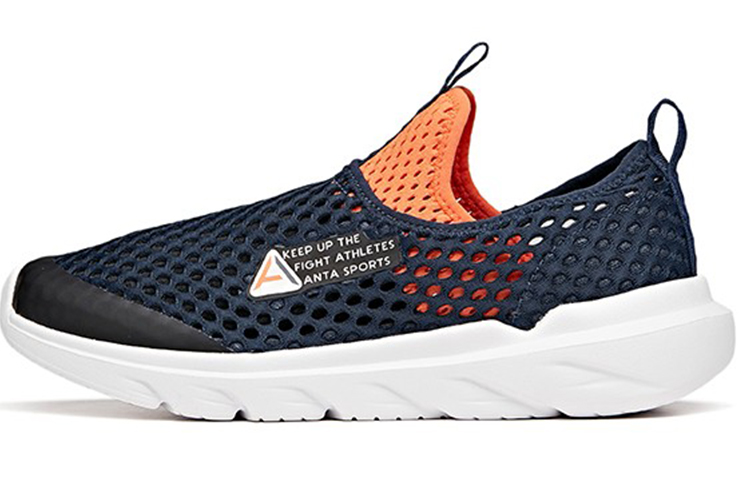 (Preschool) Anta Slip-On 'Blue Orange' A312125555A-4