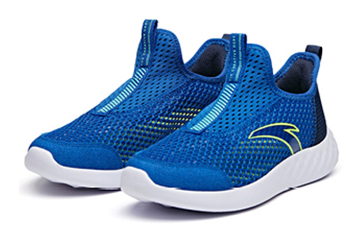 Lookbook (Preschool) Anta Slip-On Running Shoes 'Coastal Blue' A33025556-2