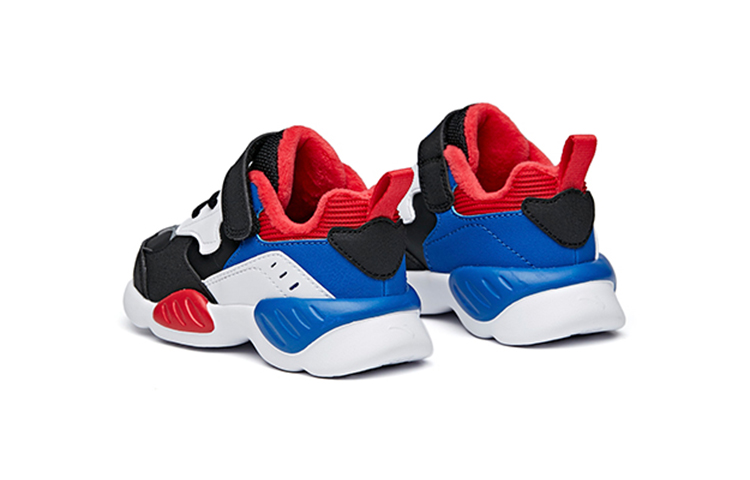 Shop 嬰童 Anta安踏 革面加絨運動休閒鞋 黑白灰