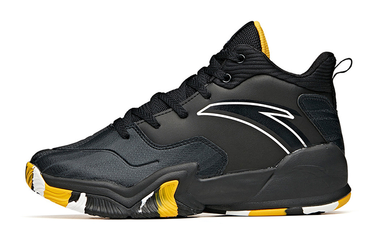 (Preschool) Anta Sneaker 'Black Yellow' A312141130-1