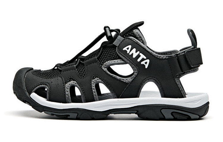 (Preschool) Anta Sport Sandals 'Black Grey' A33026610A-1