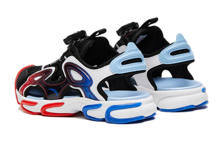Shop (Preschool) Anta Sport Sandals 'Black White Blue' 312329975-3