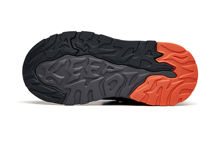 Purchase (PS) Anta Sports Kasual 'Hitam Kelabu Oren' A312146981A-2