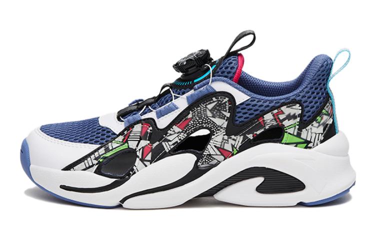 (Preschool) Anta Twist Knob 'White Blue' 312226991A-2