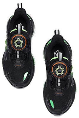 中童 Anta安踏 UFO4.0 舒適緩震 輕便 低幫 兒童跑步鞋 黑綠 Lookbook 中童 Anta安踏 UFO4.0 舒適緩震 輕便 低幫 兒童跑步鞋 黑綠
