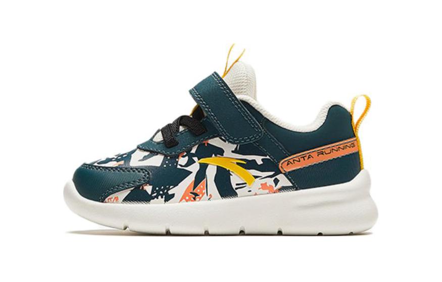 (Preschool) Anta Velcro 'Black Yellow' 312320005H-2