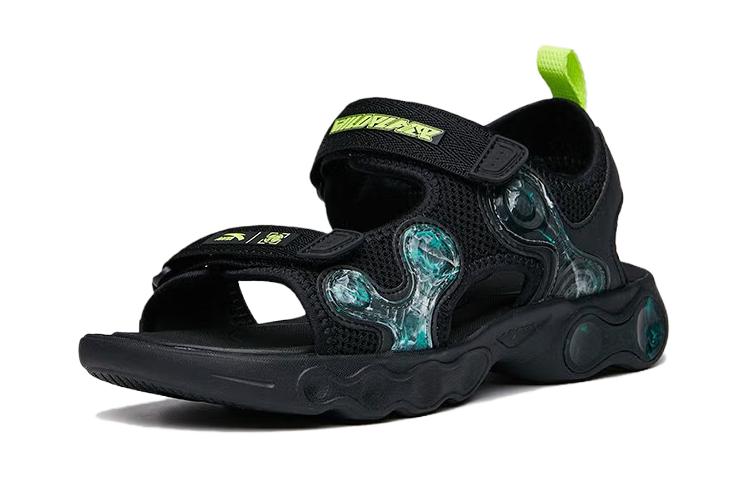 Order (PS) Anta Klittenband Strand Sandalen ''Zwart Groen'' 312226922-1