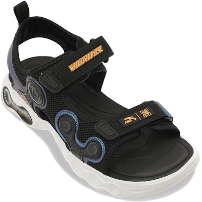 (Preschool) Anta Velcro Beach Sandal 'Black Orange' 312226922-4 Lookbook (Preschool) Anta Velcro Beach Sandal 'Black Orange' 312226922-4