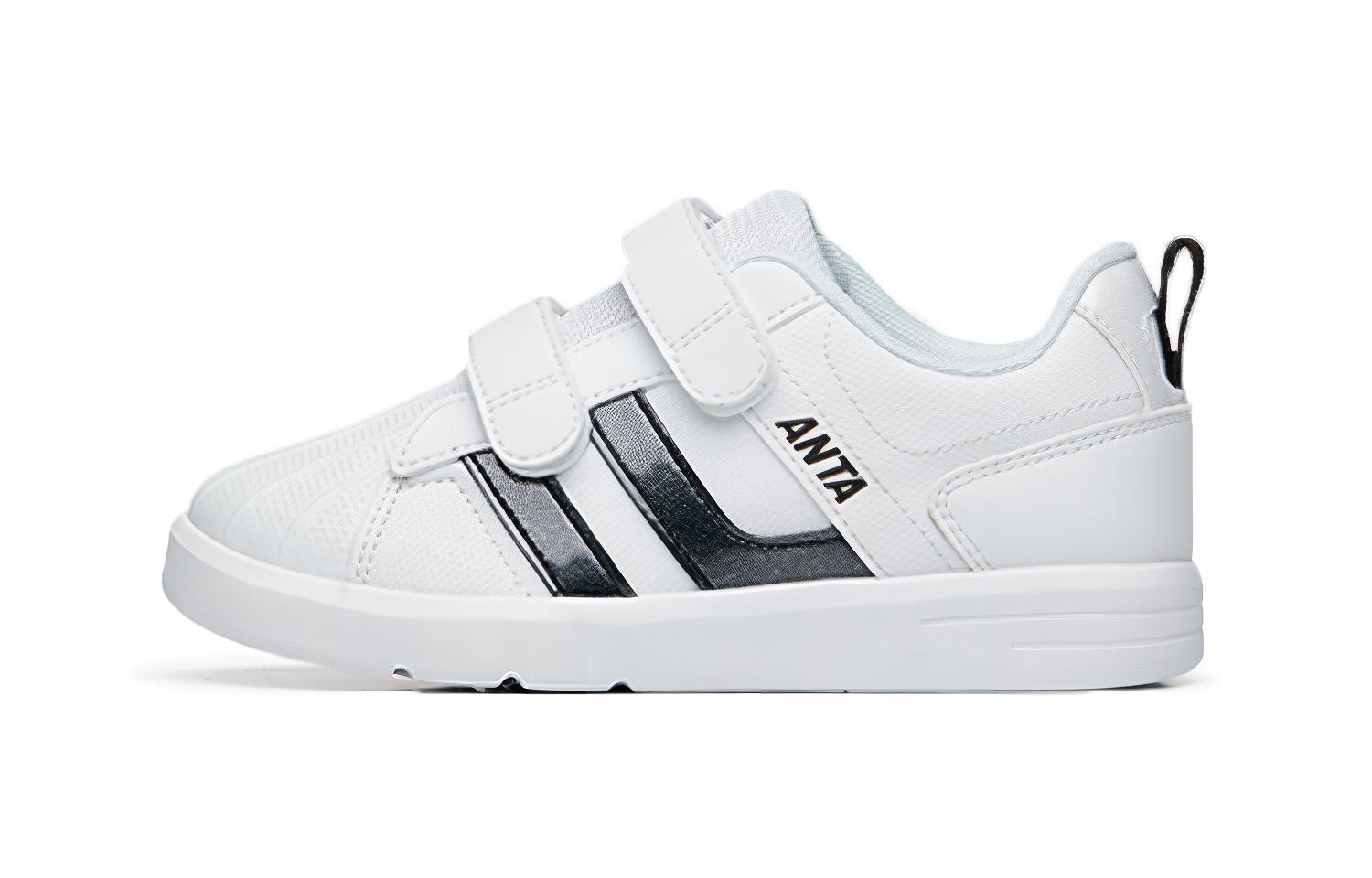 (Preschool) Anta Velcro Low 'White Black' A312239991-5