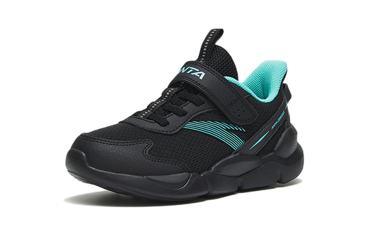 (PS) Anta Velcro Running Shoes 'Black Blue' 圖 2