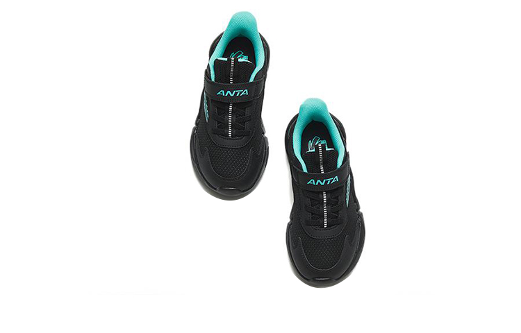 (PS) Anta Velcro Running Shoes 'Black Blue' 圖 3