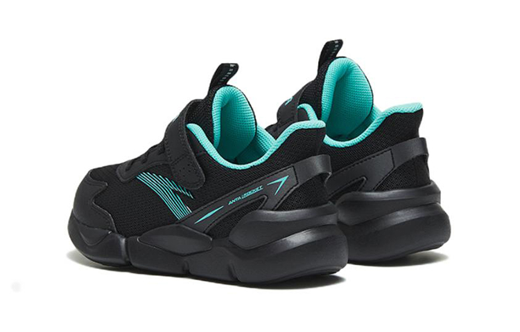 (PS) Anta Velcro Running Shoes 'Black Blue' 圖 4
