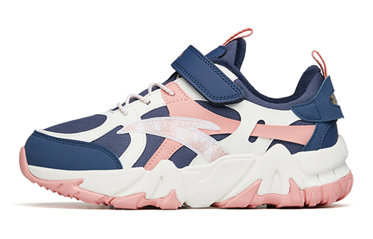 (Preschool) Anta Velcro Running Shoes 'Blue White Pink Fleece' 322146970-3