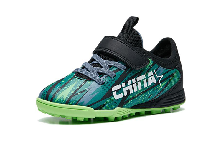 Order (PS) Kasut Bola Sepak Anta Velcro 'Hitam Hijau' A312239955-3