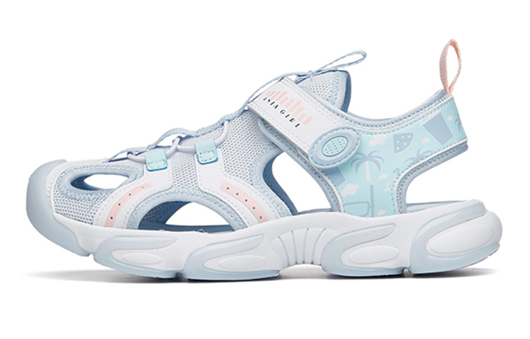 (Preschool) Anta Velcro Sport Sandals 'White Blue Pink' 322226936-2