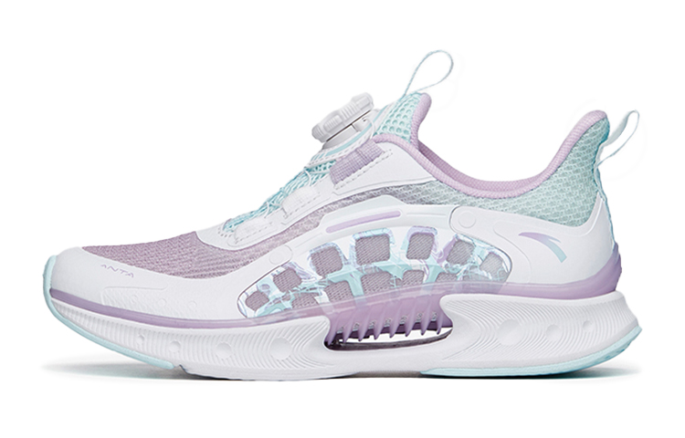 (Preschool) Anta Zhui Feng 4.0 Running Shoe 'White Purple Blue' 322225516-5