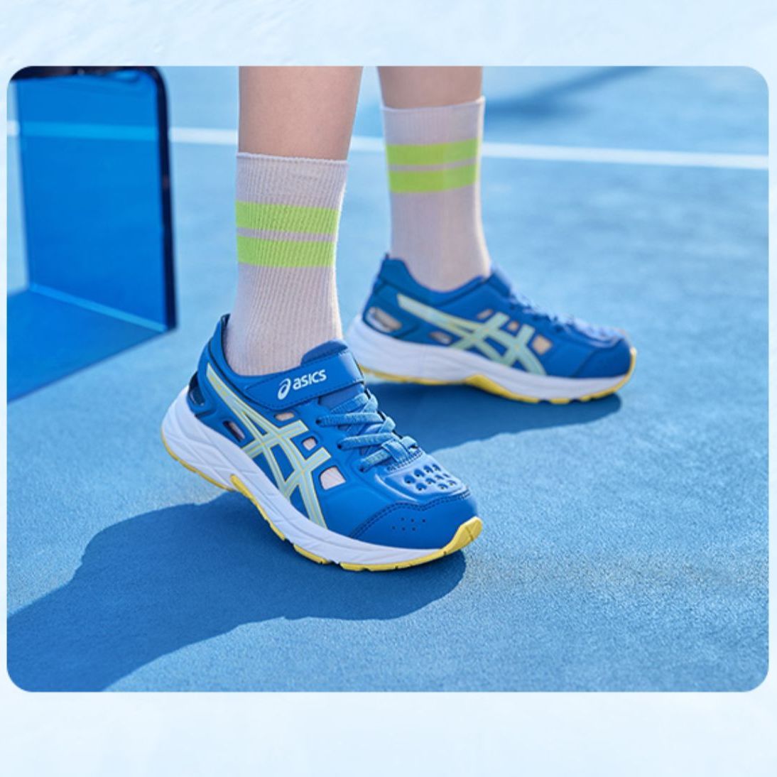 Lookbook 中童 Asics 舒適百搭 減震耐磨兒童涼鞋 藍色