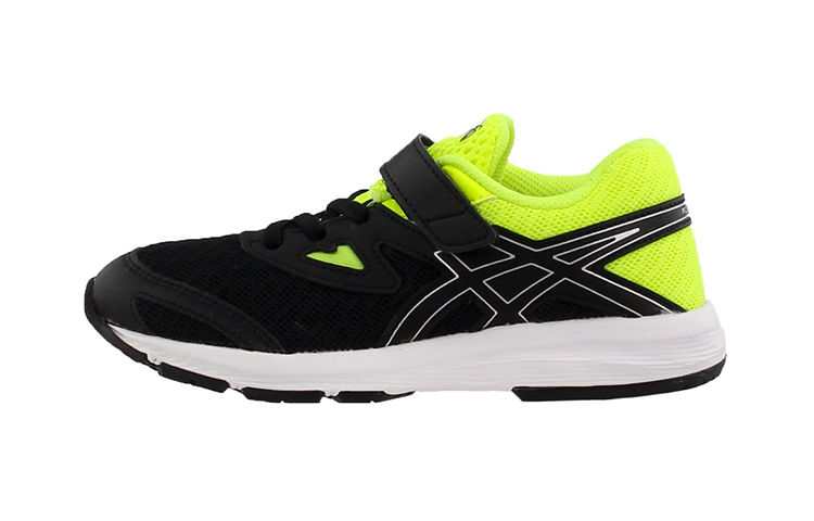 (Preschool) ASICS Amplica Lace Up 'Black Yellow' C809N-9093