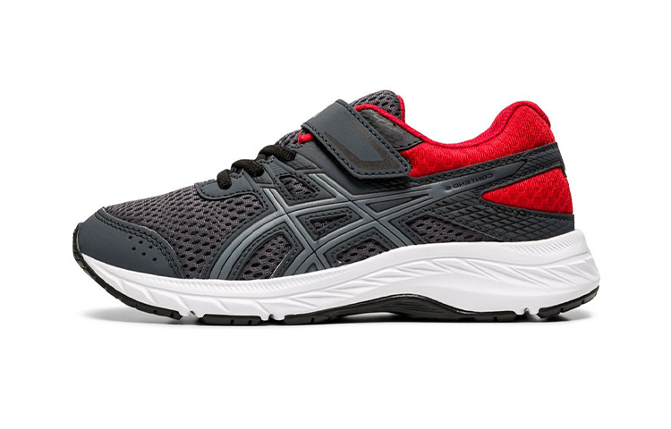 Buy 亞瑟士 Contend 6 跑步鞋 中童 黑紅