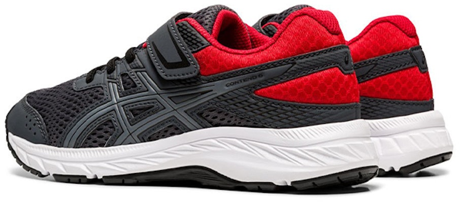 亞瑟士 Contend 6 跑步鞋 中童 黑紅 Lookbook 亞瑟士 Contend 6 跑步鞋 中童 黑紅