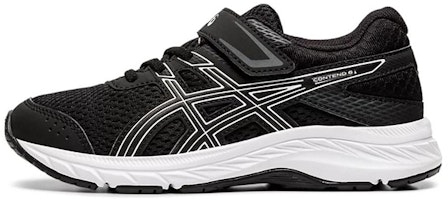 (Preschool) ASICS Contend 6 'Black White' 1014A087-001 (Preschool) ASICS Contend 6 'Black White' 1014A087-001