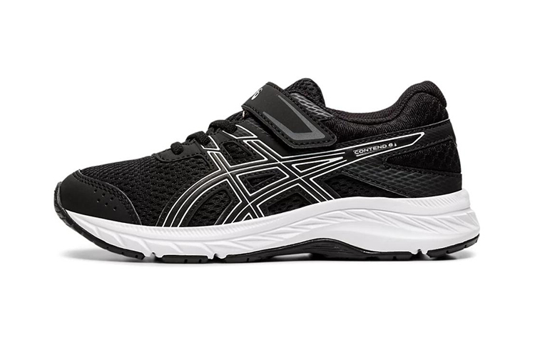 (Preschool) ASICS Contend 6 'Black White' 1014A087-001