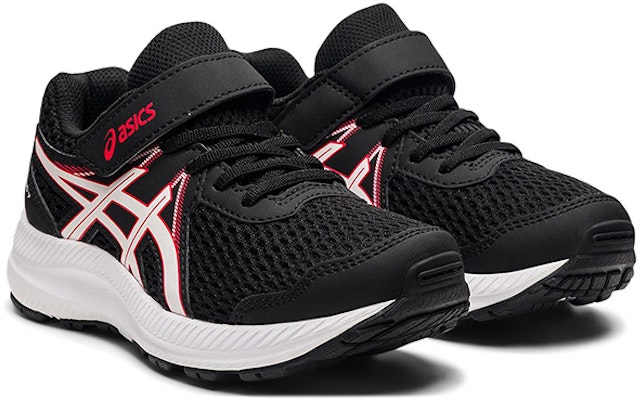 (PS) ASICS Contend 7 'Hitam Merah Elektrik' 1014A194-008 Lookbook (PS) ASICS Contend 7 'Hitam Merah Elektrik' 1014A194-008