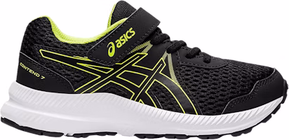 (Preschool) ASICS Contend 7 'Black Hazard Green' 1014A194-005 (Preschool) ASICS Contend 7 'Black Hazard Green' 1014A194-005