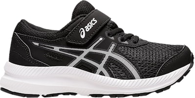 (Preschool) ASICS Contend 8 'Black White' 1014A258-002 (Preschool) ASICS Contend 8 'Black White' 1014A258-002