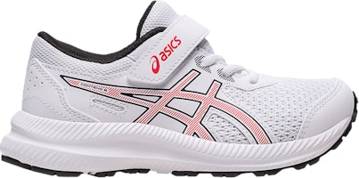 (Preschool) ASICS Contend 8 'White Electric Red' 1014A258-103 (Preschool) ASICS Contend 8 'White Electric Red' 1014A258-103