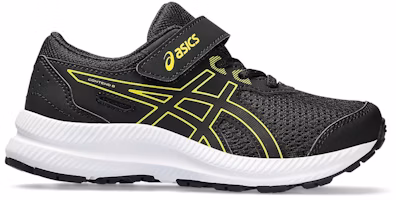 (Preschool) ASICS Contend 8 Black Bright Yellow 1014A258-009 (Preschool) ASICS Contend 8 Black Bright Yellow 1014A258-009