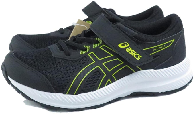 (Preschool) ASICS Contend 8 Black Bright Yellow 1014A258-009 Sizing (Preschool) ASICS Contend 8 Black Bright Yellow 1014A258-009